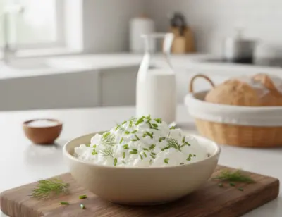 Línea completa de producción de queso Cottage