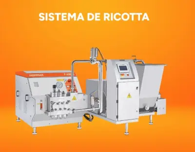 Línea completa de producción de queso Ricotta