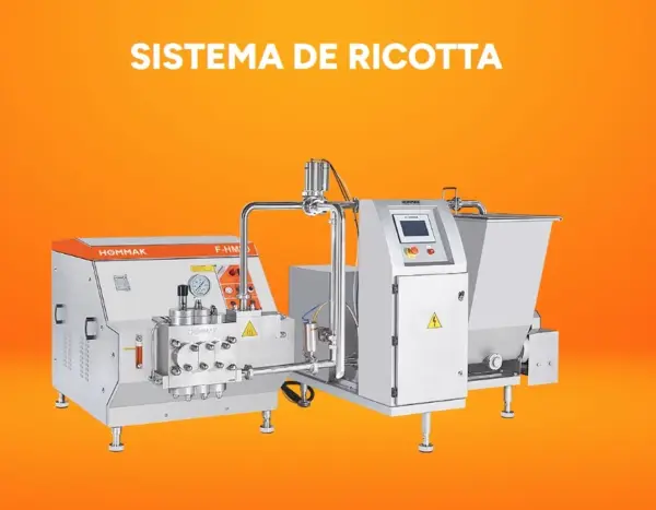Sistema de producción continua de ricotta untable