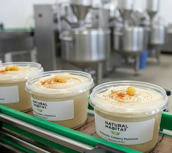 Línea completa para la producción de hummus y Tahini